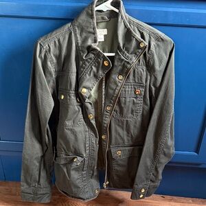 Jcrew Olive Green Military Style Jacket